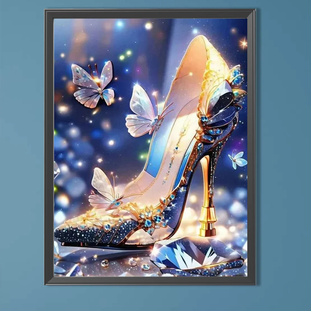 Partial AB Diamond Painting - Full Round Drill - Dream High Heels(Canvas|35*45cm)