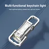 COB+LED Mini Keychain Flashlight USB Rechargeable for Camping Fishing Walking