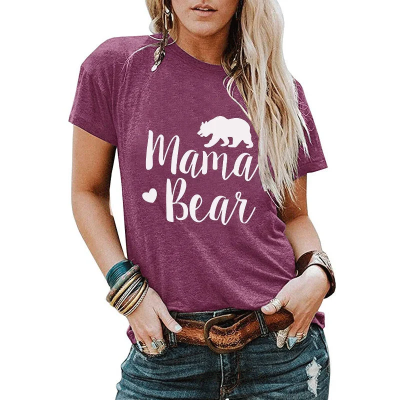 Mama Bear Printed T-shirt