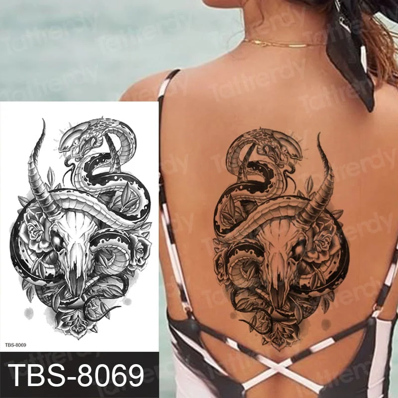 temporary tattoo phoenix dragon animals tattoo art body stickers women men legs sexy tatoo fake waterproof decal sheet water