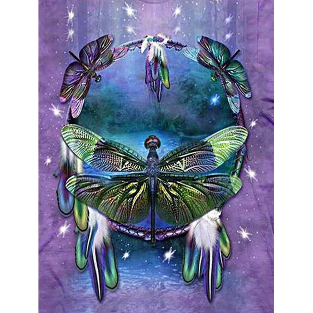 

40*50CM - Square Drill Diamond Painting - Dragonfly Pond, 501 Original