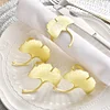 Matte Golden Ginkgo Catering Napkin Ring