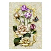 >SALE<5D Full Drill Diamond Embroidery Painting DIY Flowers Mosaic Cross Stitch
