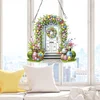 DIY Easter Egg Door Acrylic Special Shaped Diamond Painting Hanging Pendant