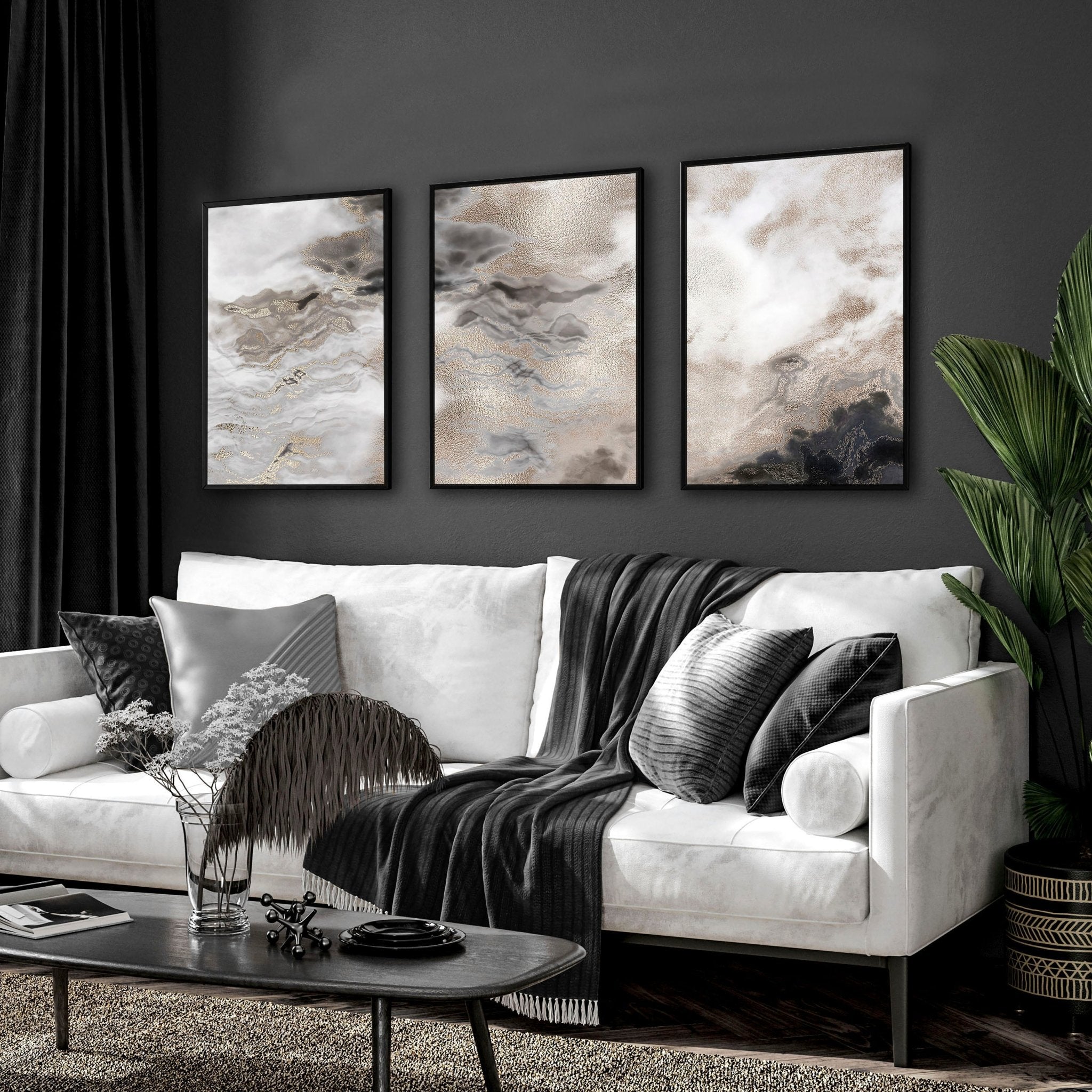 Home decor items | set of 3 Neutral wall art prints everthome