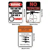3pcs - Warning Shot - Vintage Metal Signs(12*16Inch)