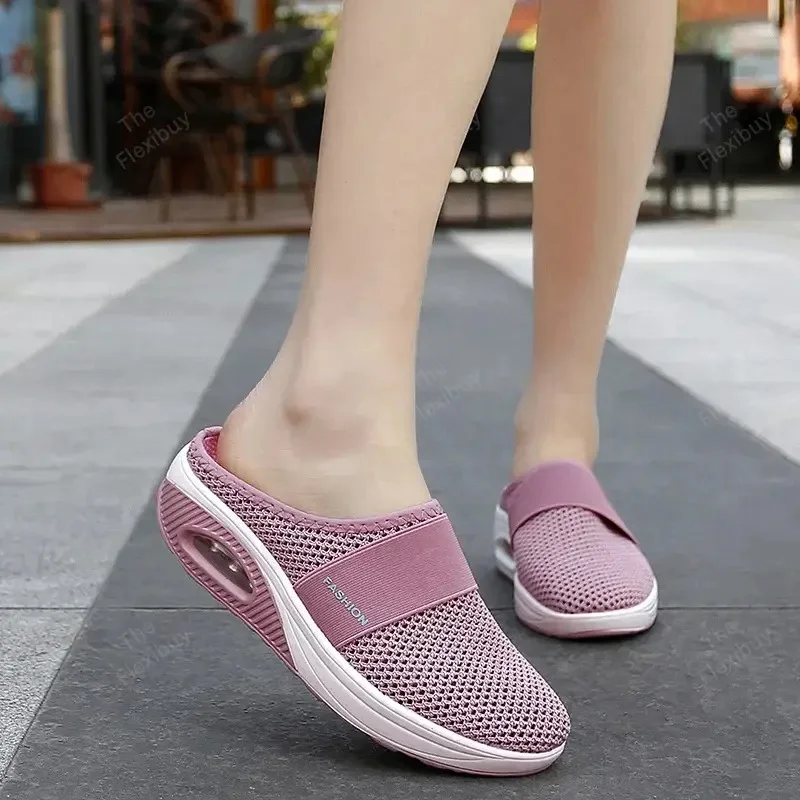 air cushion slip on walking shoes orthopedic diabetic walking shoes