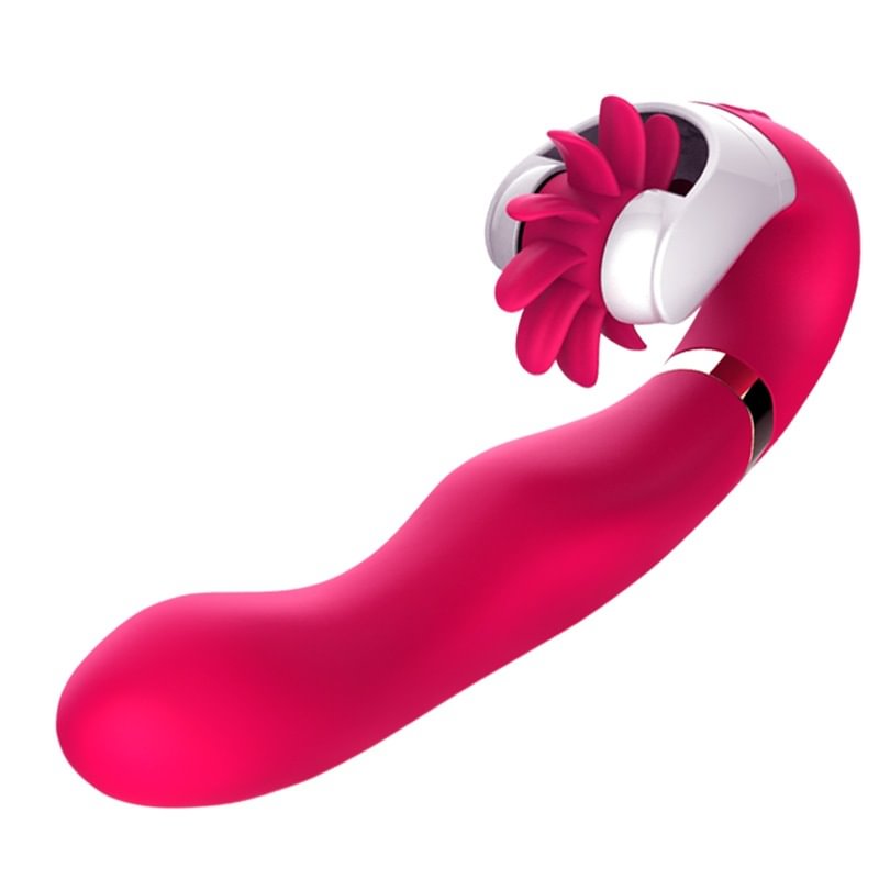 Tongue Warming G-spot Vibrating Rod Adult Sex Toy 