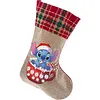 14 Inch Large DIY Linen Diamond Painting Xmas Stocking Hanging Gift Candy Bag Kits(20x35cm)
