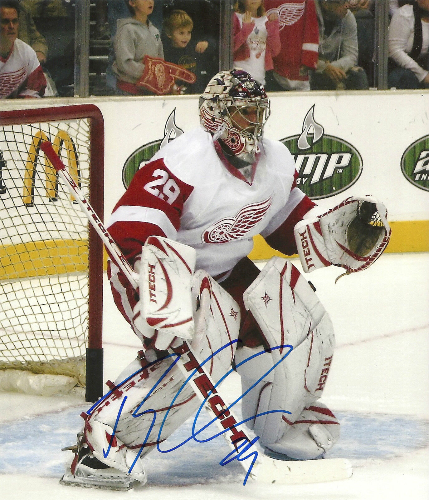 TY CONKLIN DETROIT RED WINGS SIGNED 8X10 Photo Poster painting 2