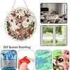 Christmas Reindeer 2D Flat DIY Diamond Painting Pendant 9.84x9.84in
