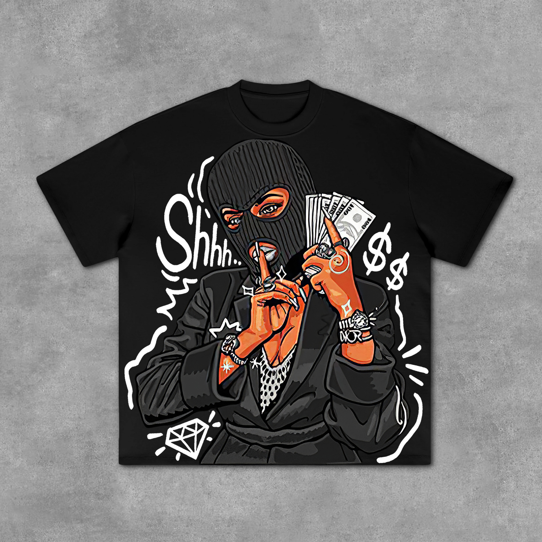 Vintage Rich And Fly Girl Graphic Cotton T-Shirt - SOPULA