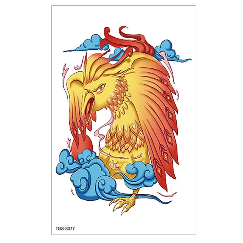 Waterproof Temporary Tattoo wolf tiger totem Fake Tatto Flash Tatoo cross angel Hand Arm middle size art Tattoos for Women men