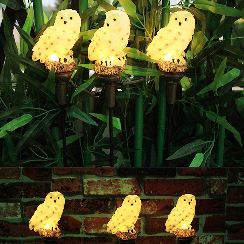 

2Pcs LED Solar Owl Stakes-Lanscape Lawn Light, 501 Original