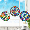 (US Local)3pcs/set Hummingbird Diamond Painting Hanging Pendant Rhinestone Diamond Art Pendants