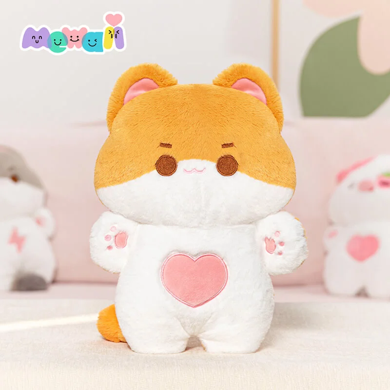 Mewaii® Kitten Orange Kawaii Plush Pillow Squish Toy