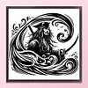 Silhouette Pirate Ship Captain-11CT Stamped Cross Stitch 40*40cm/15.75*15.75in tapestrymarket
