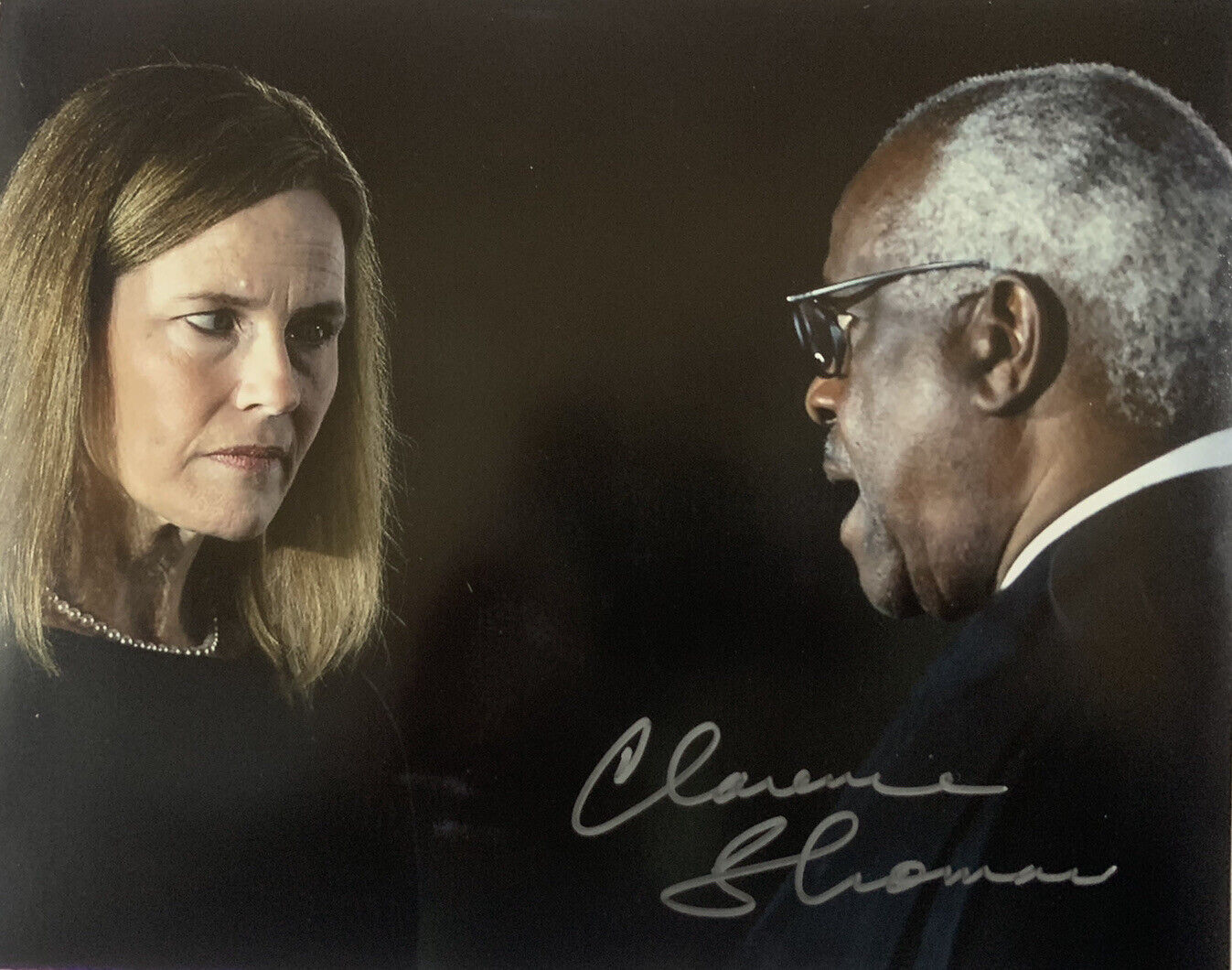 CLARENCE THOMAS SIGNED 8x1O Photo Poster painting SUPREME COURT JUSTICE AUTOGRAPH CONEY BARRETT