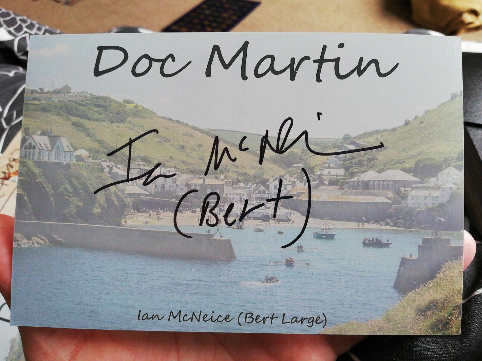 Ian McNeice Bert Large Doc Martin signed autographed 6x4 inch picture