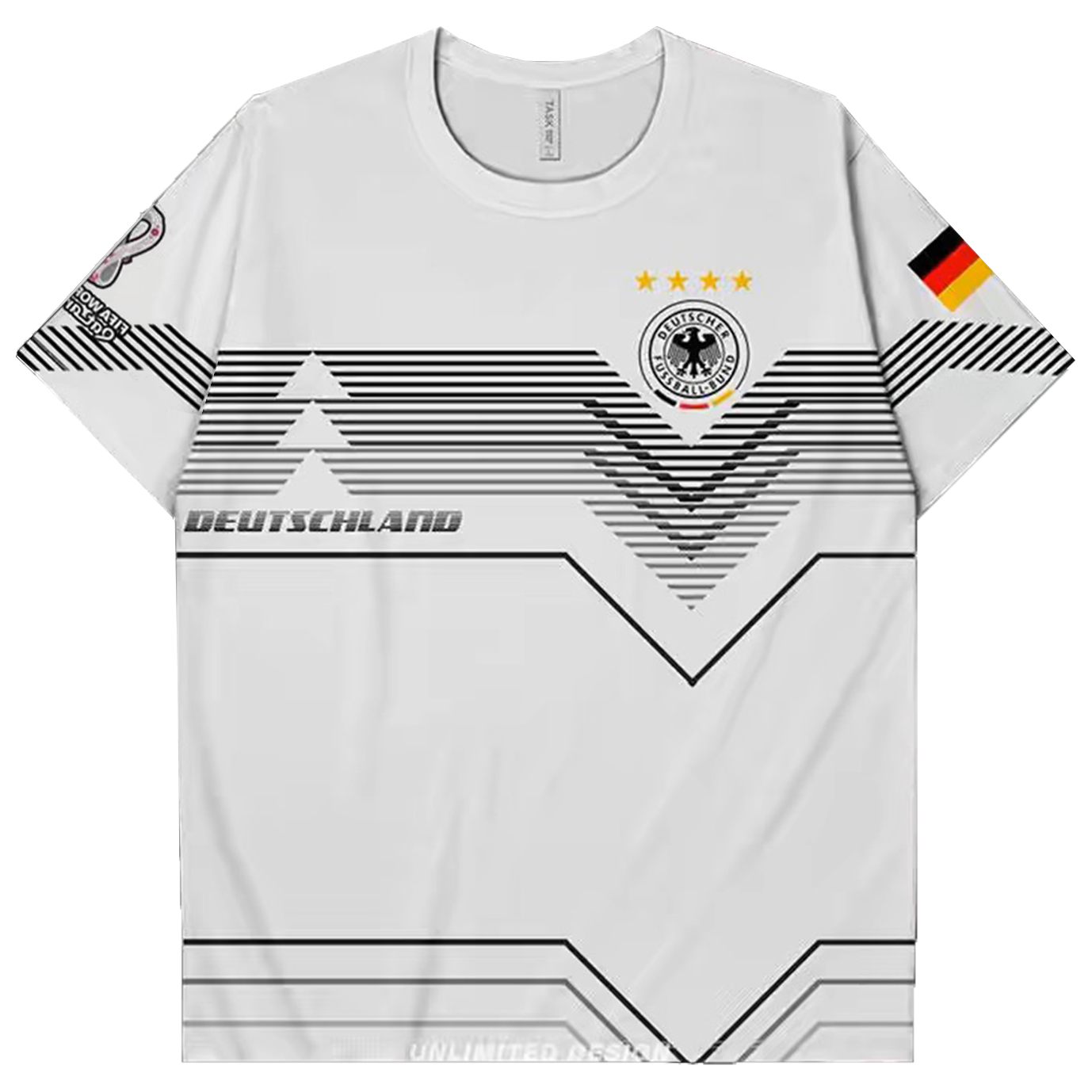 Men's EURO 2024 Loose Short Sleeve Oversized T-Shirt