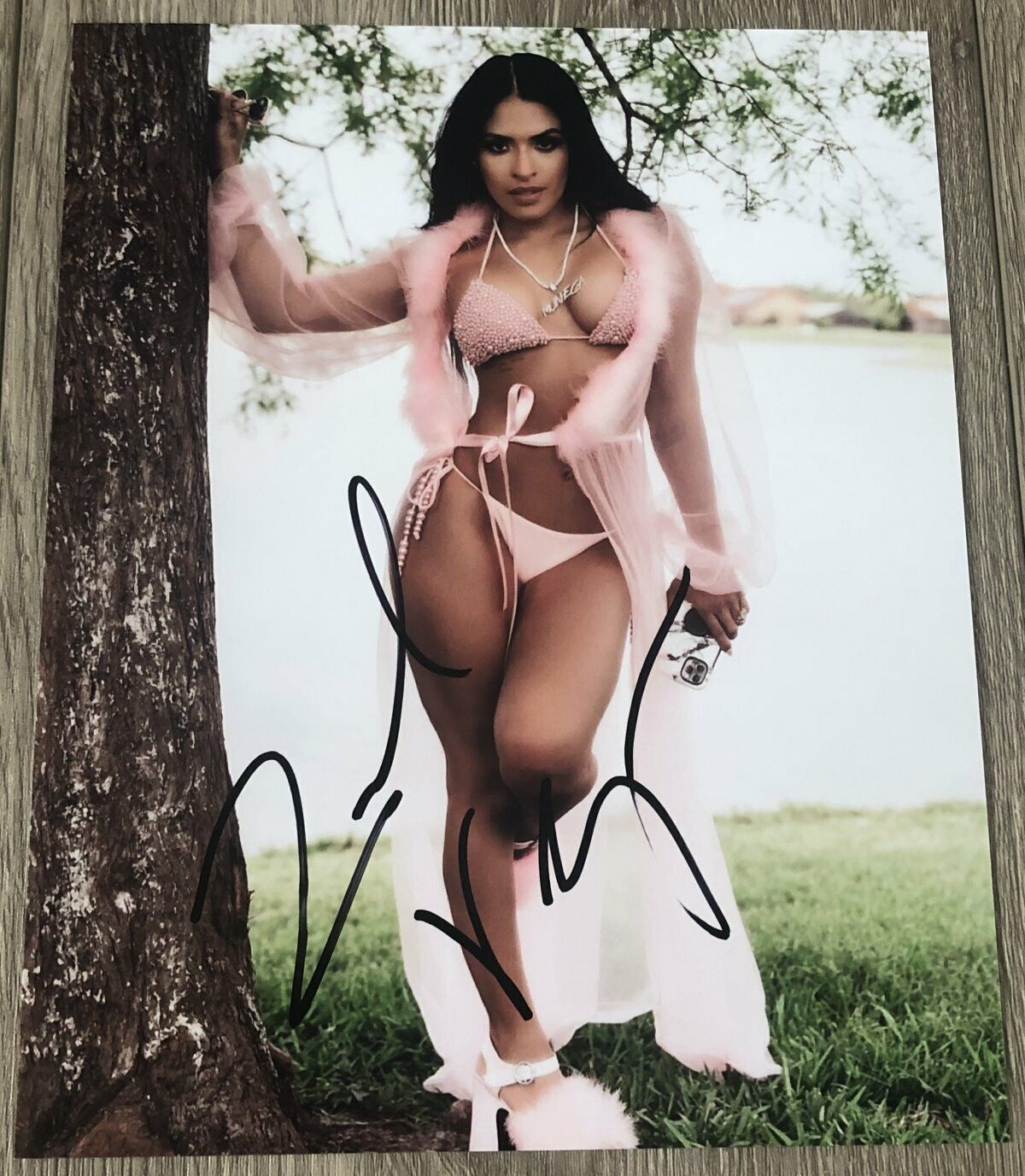 QUEEN ZELINA VEGA SIGNED AUTOGRAPH WWE RAW SMACKDOWN NXT 8x10 Photo Poster painting B w/PROOF