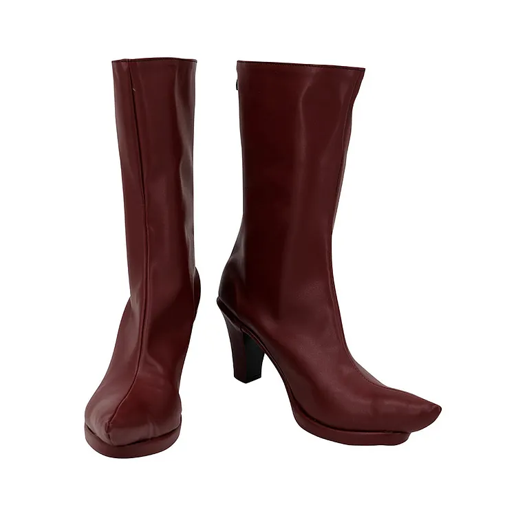Hazbin Hotel 2024 Angel Dust Red Shoes Short Boots Cosplay Accessories Halloween Carnival Props