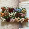 Autumn Home Wedding Floral Decor 9 Stems Artificial Rose Bunch