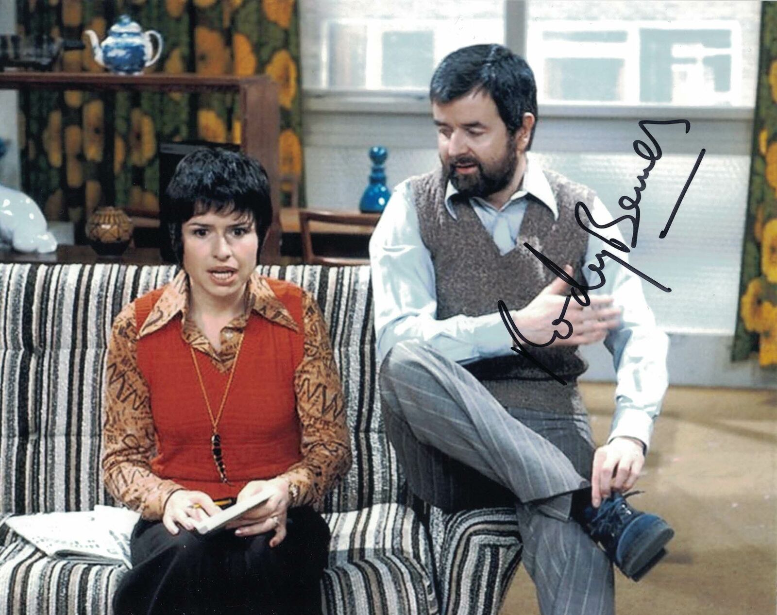 RODNEY BEWES - Bob Ferris - Likely Lads hand signed 10 x 8 Photo Poster painting