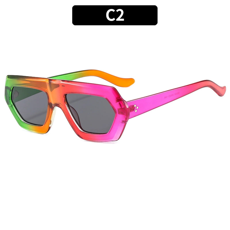 Casual Elegant Solid Color Ac Special-Shaped Mirror Full Frame Optical Glasses