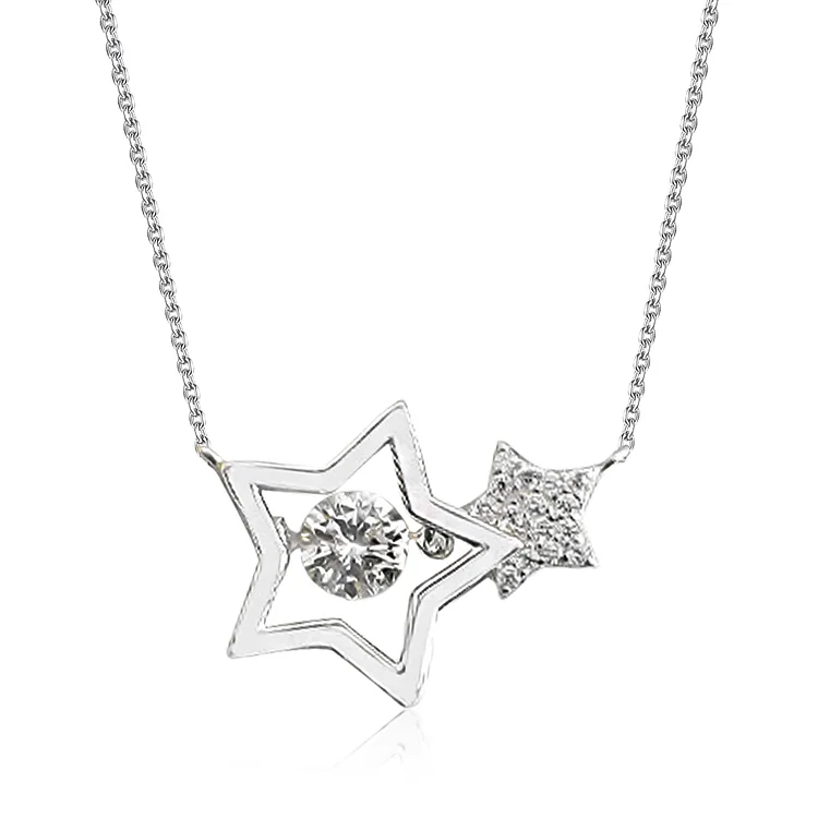 S925 You Were Born to Shine Star Beating Necklace