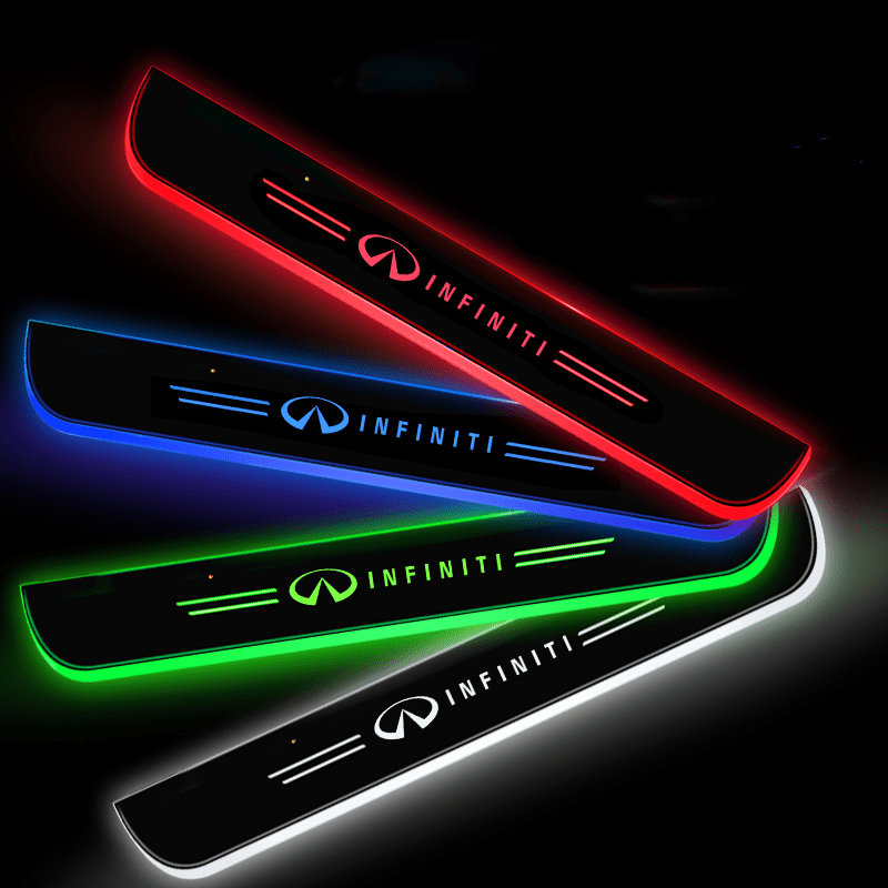 Infiniti-Compatible Smart LED Color Car Door Sill Protector