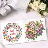 6pcs DIY Blossom Diamond Art Greeting Cards 5D Rhinestone Arts Birthday Card