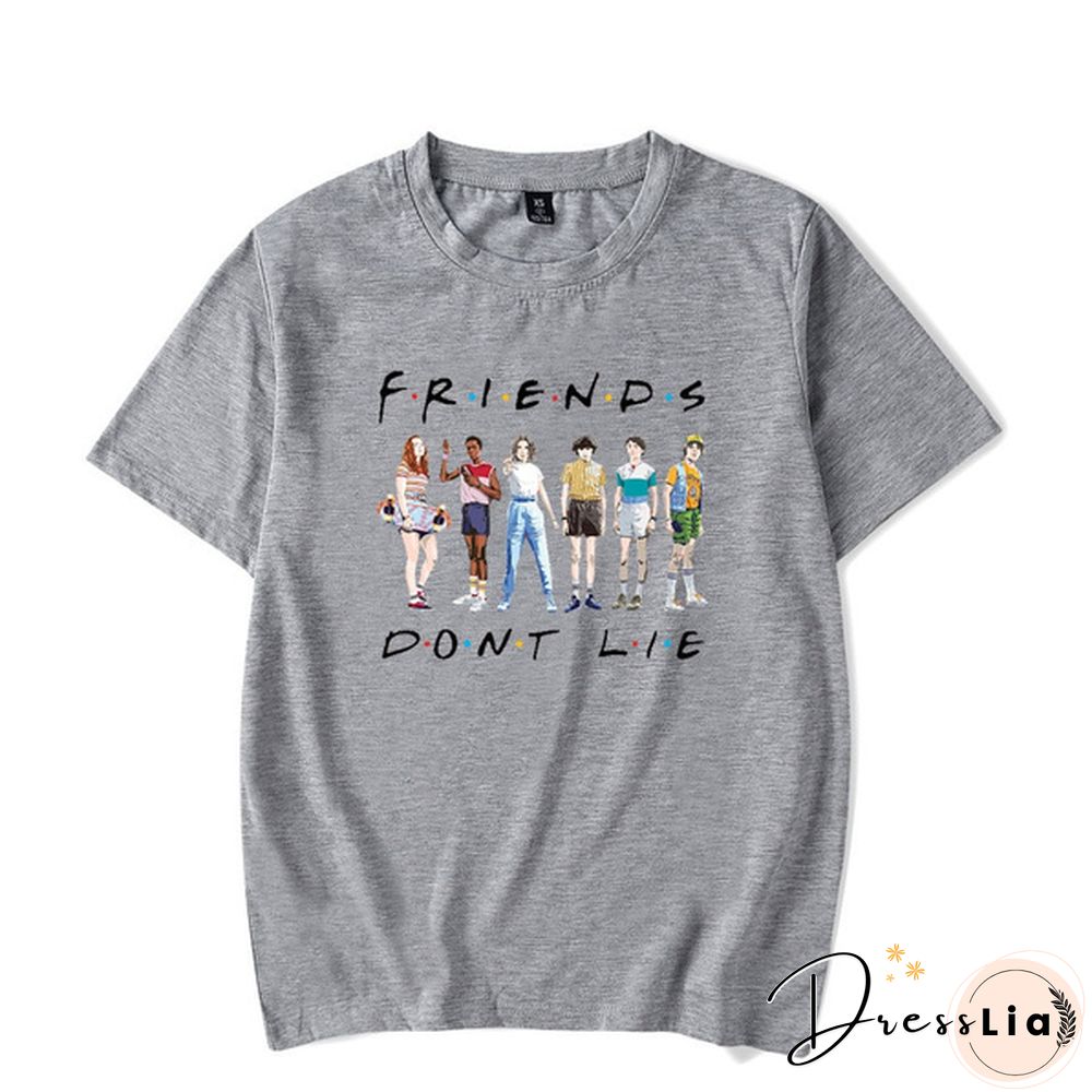 New Arrival Women/Men's Casual Stranger Things Print Short Sleeve T-Shirt Funny Tee Shirts Hipster O-Neck Cool Tops