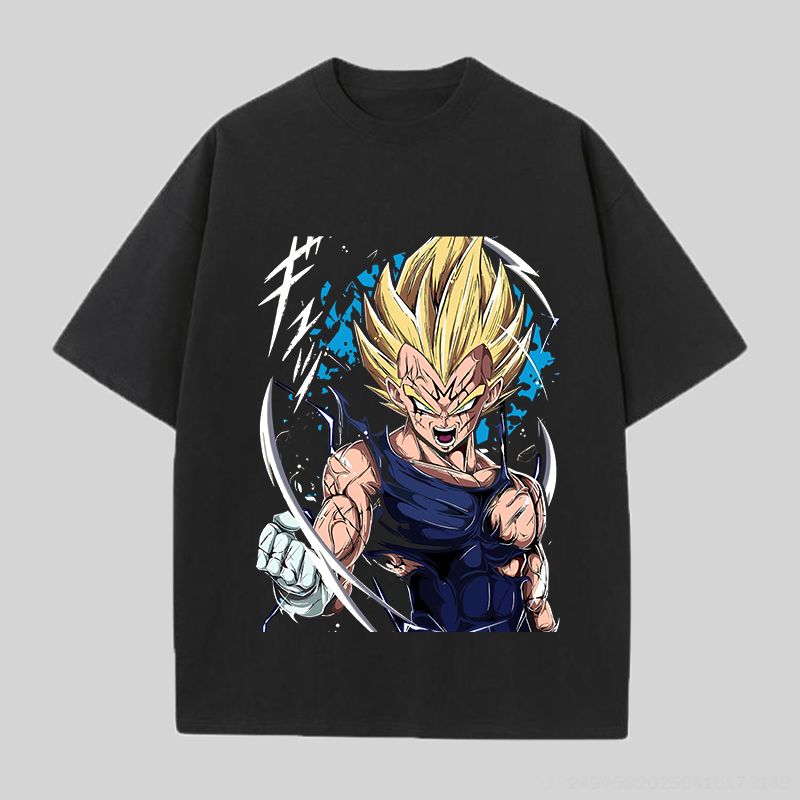 Dragon Ball Vegeta Printed Unisex Oversized T-shirts