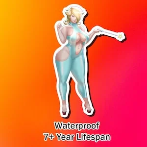 pornhint Pornhint Rosalina Lewd Ecchi Anime Waifu Sticker | Waterproof | Vinyl | Holographic | Magnetic | Glow in the Dark