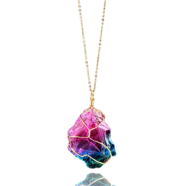 Rainbow Quartz Necklace