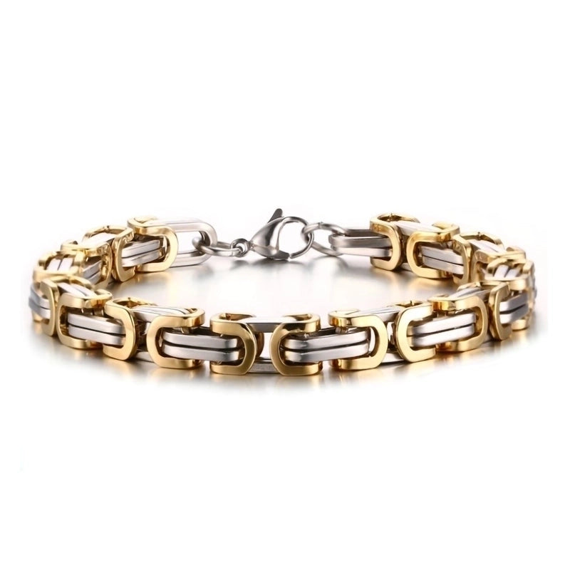 Fashion Solid Color Titanium Steel Plating Unisex Bracelets