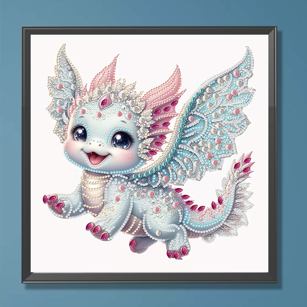 Diamond Painting - Partial Special Shaped Drill - Fly Dragon(Canvas|30*30cm)