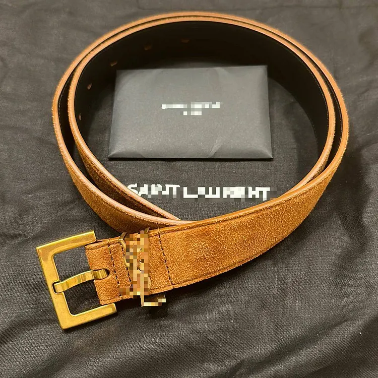 Luxury Leather Sash Belt With Golden Three Piece Clasp Head Detail, Adjustable Length For Formal Casual Outfits
