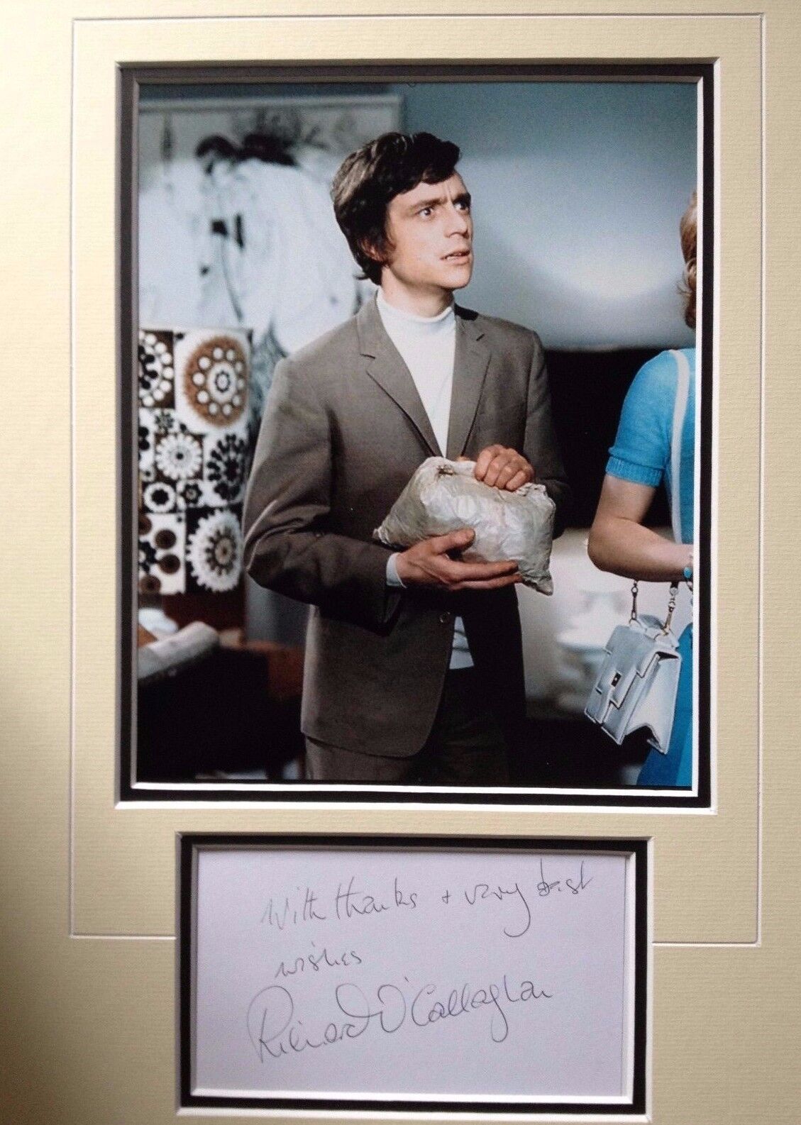 RICHARD O'CALLAGHAN - CARRY ON LOVING FILM ACTOR - SUPERB SIGNED Photo Poster painting DISPLAY