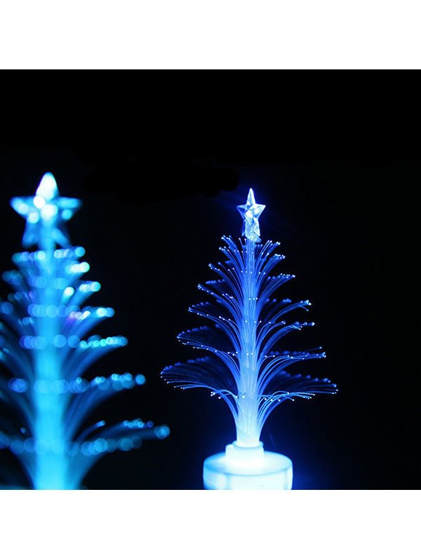 5pcs Multicolor Fiber Optic Led Christmas Tree Xmas Decoration-elleschic