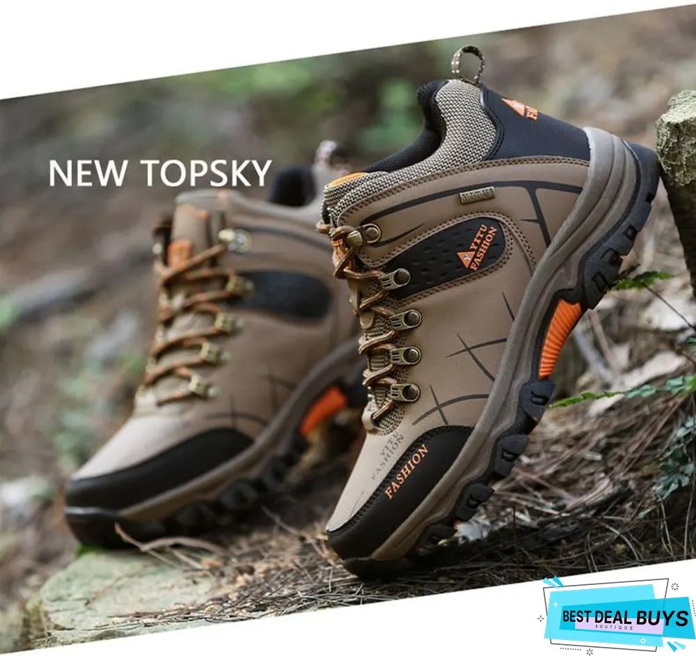Men Winter Snow Boots Super Warm Men's Boots Waterproof Sneakers Outdoor Male Hiking Boots Work Shoes