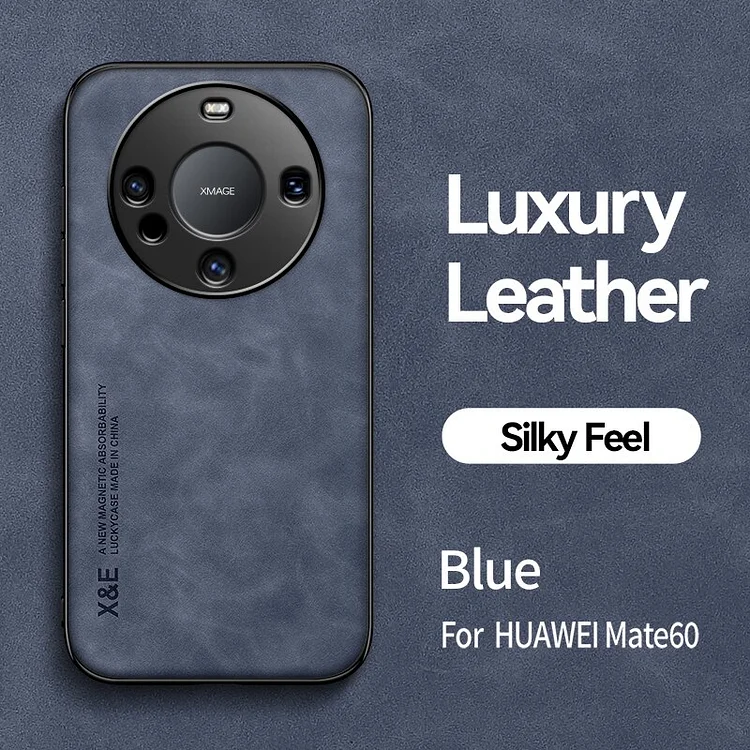 For Huawei Mate 60 Pro Case Luxury Leather Texture Silky Feel Cover With Magnetic Attaction inside For Huawei Mate60