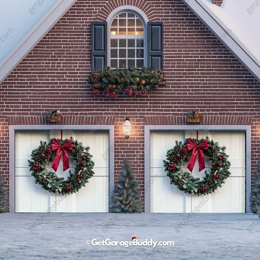 Christmas Wreath | Christmas Garage Door Cover