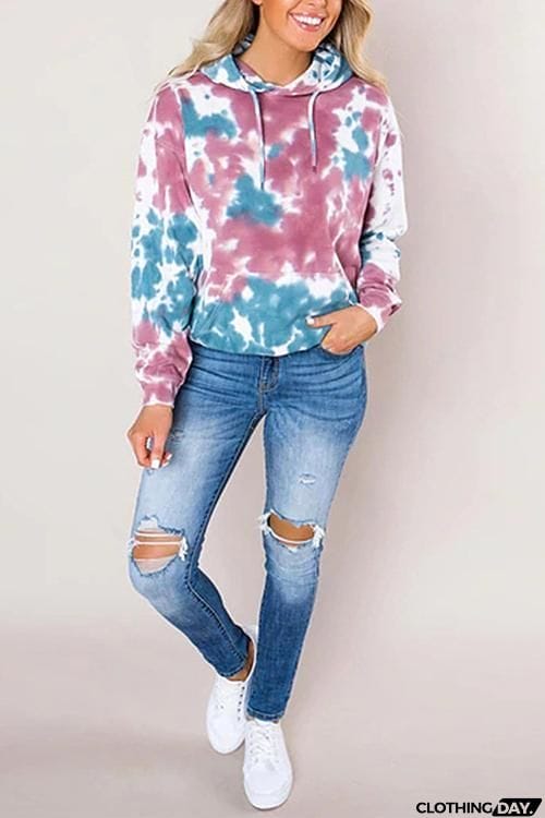 Print Pockets Hoodie