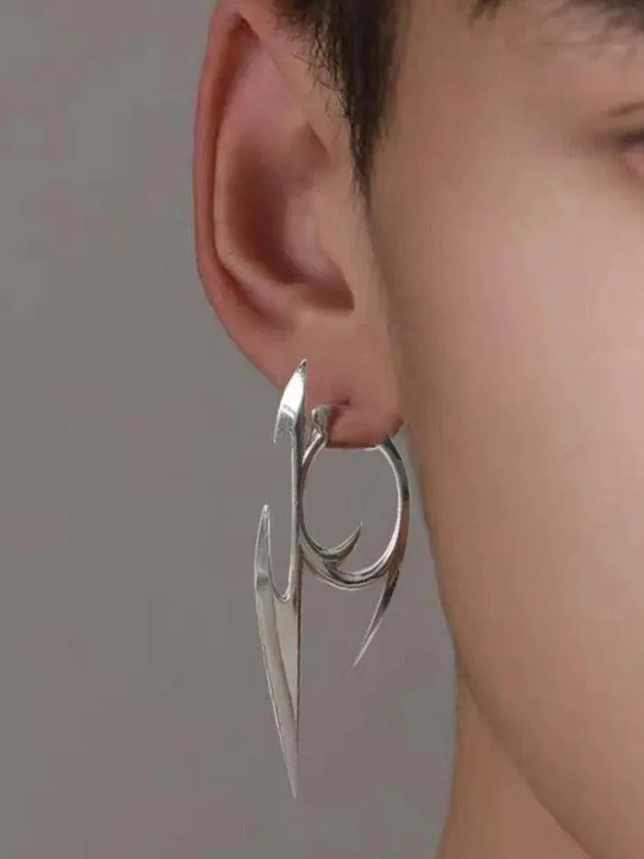 Brownm Gothic Dart Character Earrings