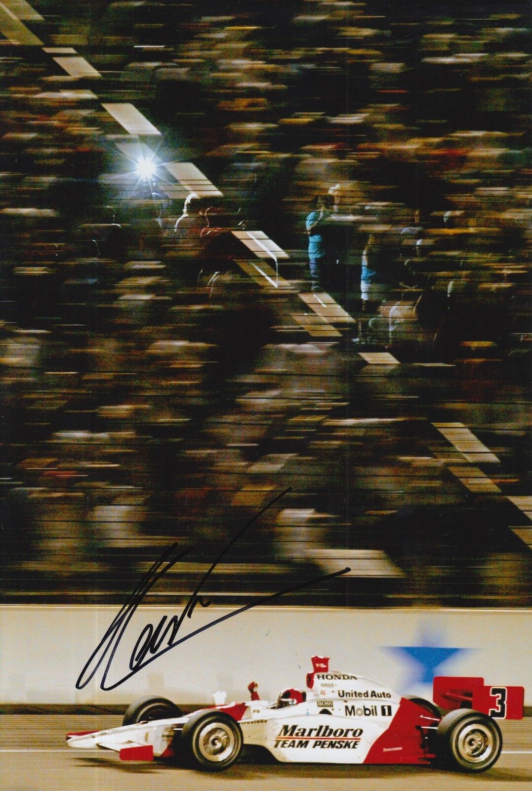 Helio Castroneves Hand Signed 12x8 Photo Poster painting Indy 500 Legend 5.