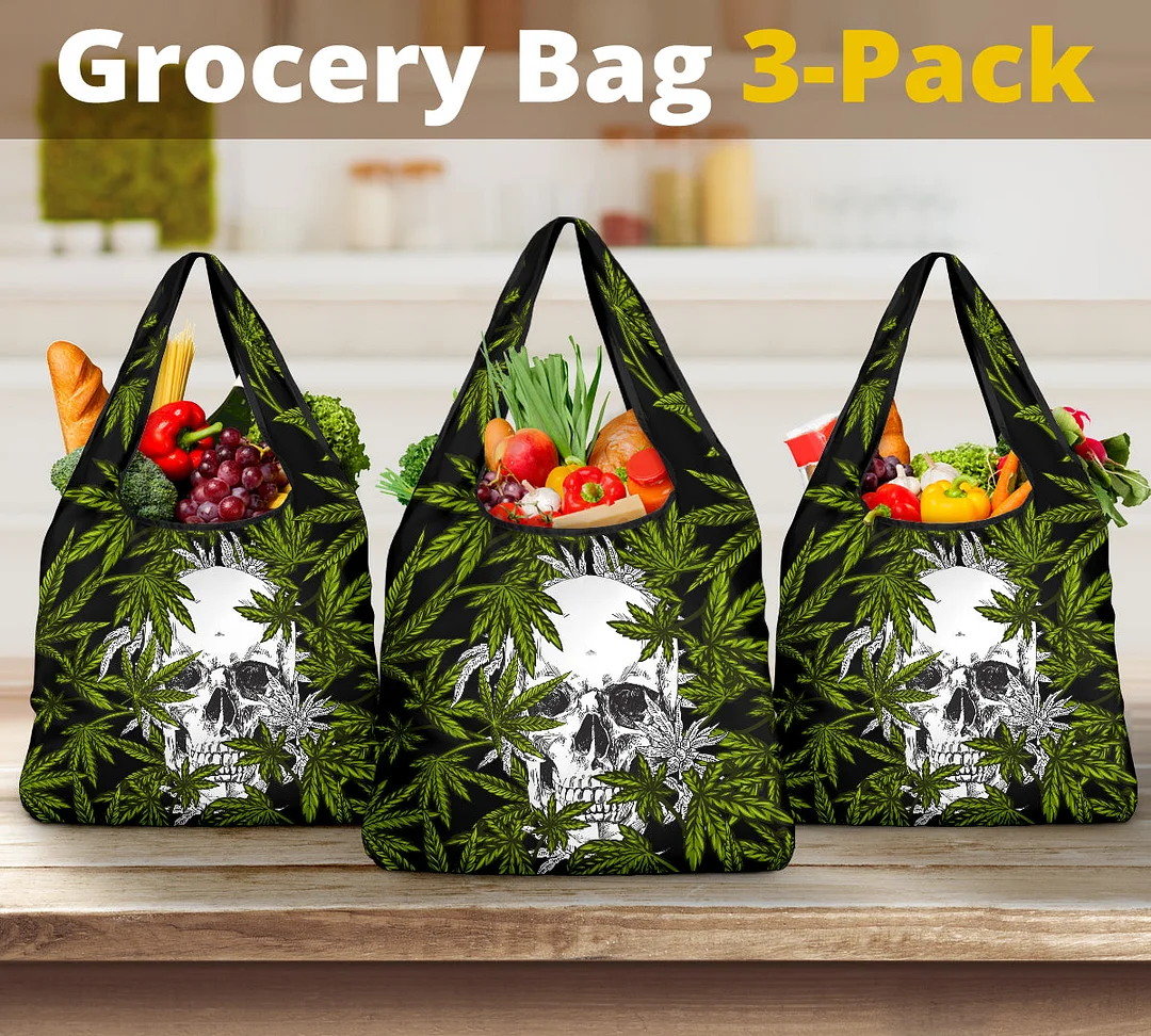 Skull Cana Grocery Bag 3-Pack