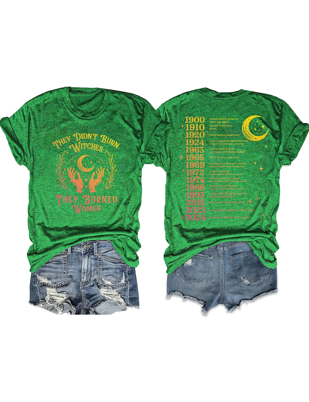 They Didn't Burn Witches They Burned Women T-shirt