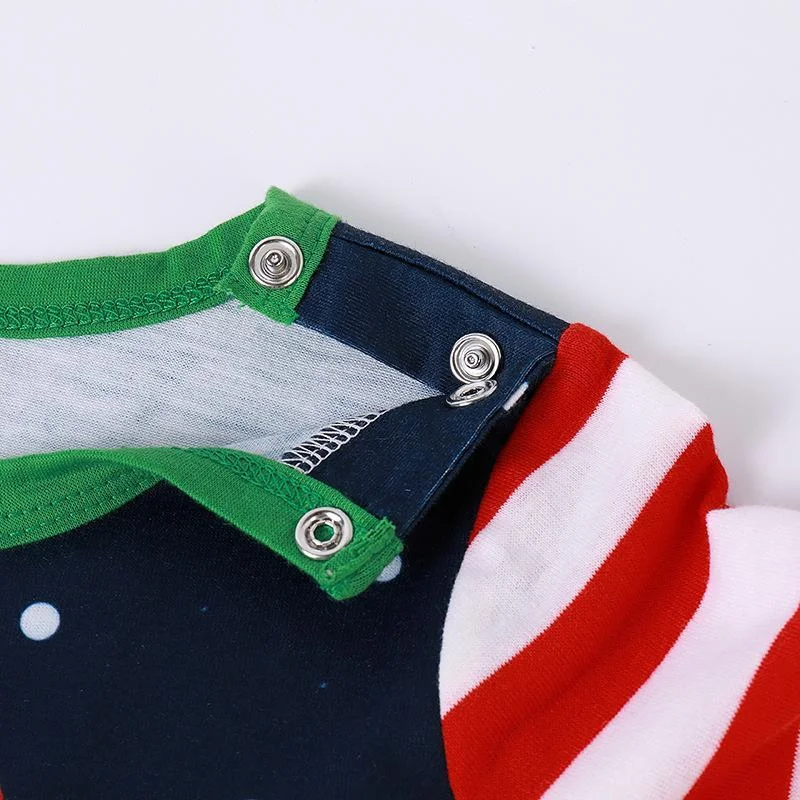 Santa Claus Striped Print Family Matching Pajamas Sets